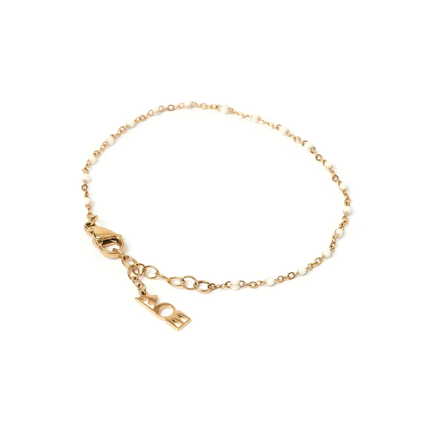 Peggy Gold And Enamel Bracelet - Vanilla