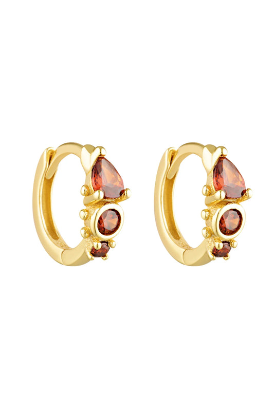Heirloom Huggies - Gold/Garnet